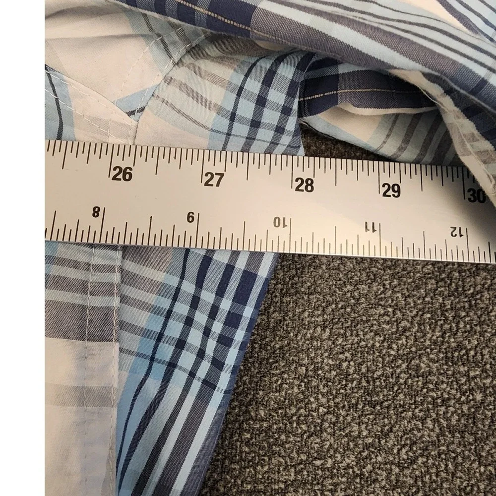 Alaskan Hardgear Mens 2XL Tall‎ Plaid Button Down Short Sleeve Shirt